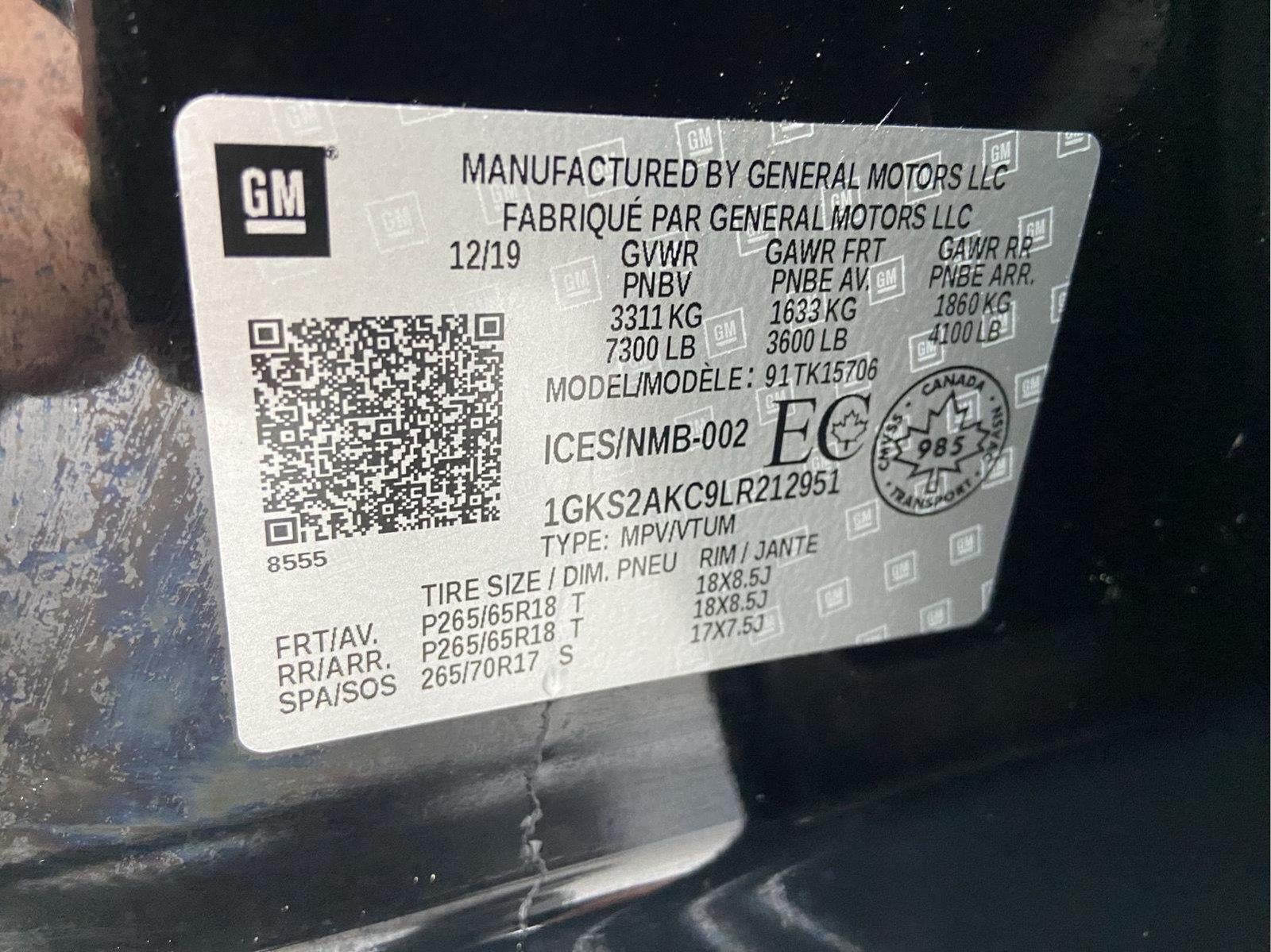2020 GMC Yukon SLE