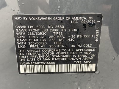 2026 Volkswagen Atlas 2.0T SE w/Technology