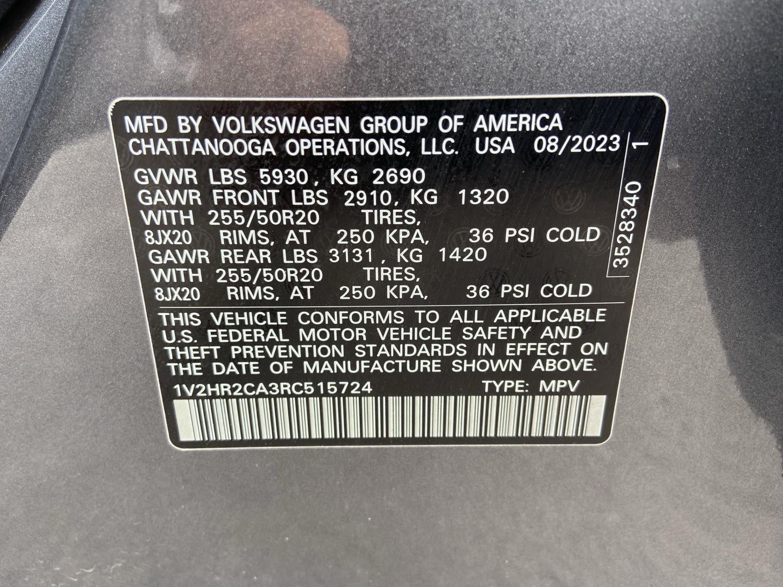 2024 Volkswagen Atlas 2.0T SE w/Technology