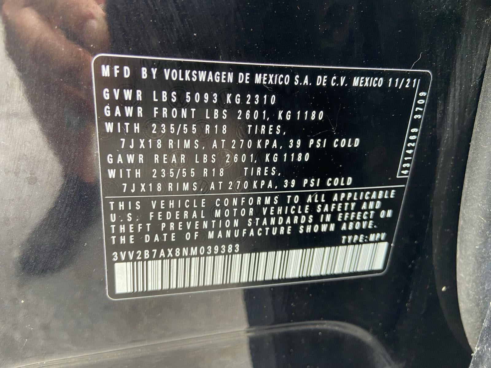 2022 Volkswagen Tiguan SE