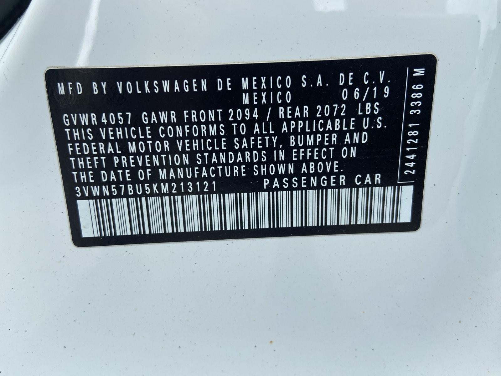 2019 Volkswagen Jetta S