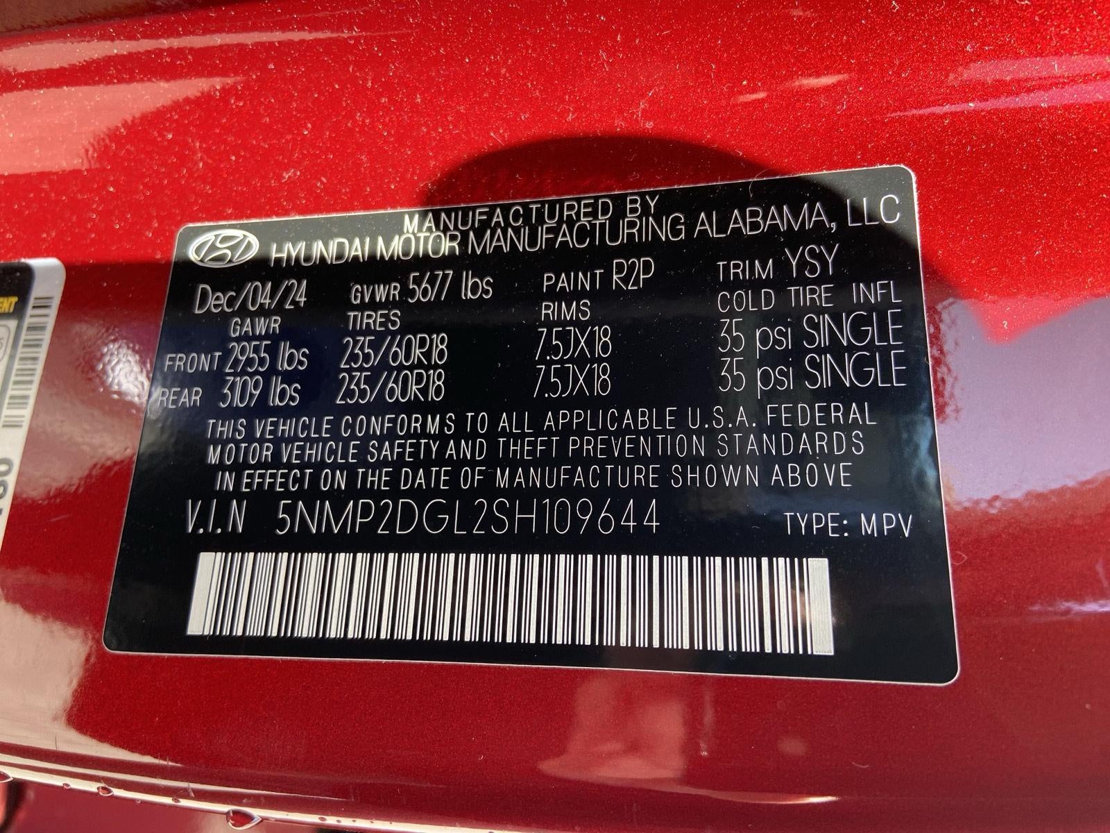 2025 Hyundai SANTA FE SEL