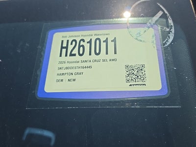 2026 Hyundai SANTA CRUZ SEL AWD