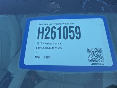 2026 Hyundai SONATA SEL Sport