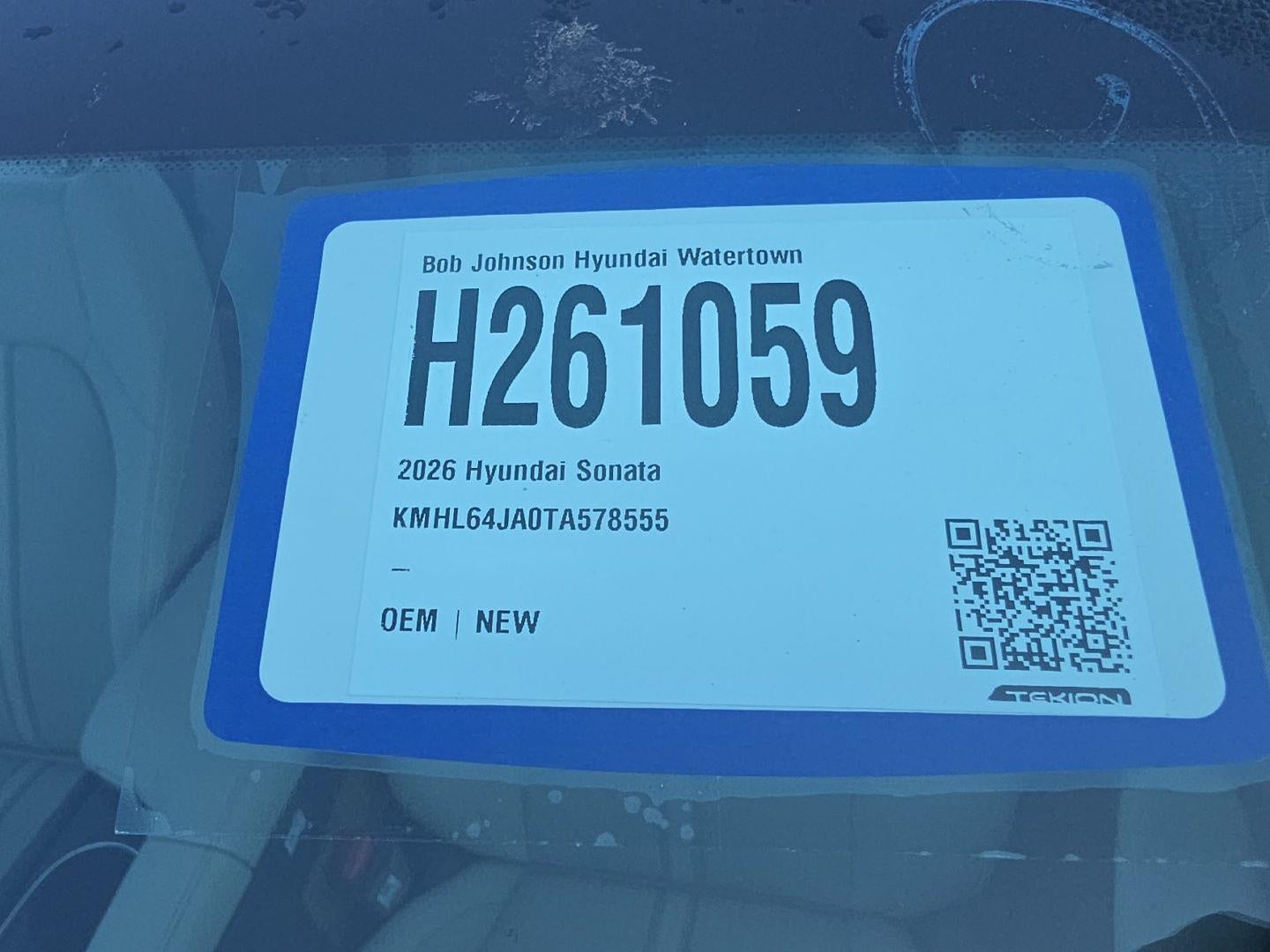 2026 Hyundai SONATA SEL Sport