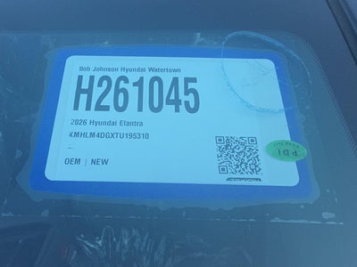 2026 Hyundai ELANTRA SEL Sport