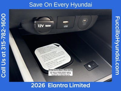 2026 Hyundai ELANTRA Limited