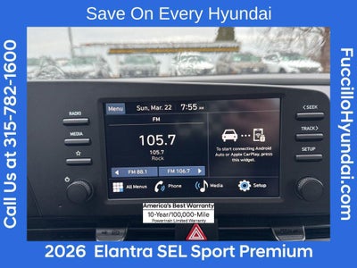 2026 Hyundai ELANTRA SEL Sport Premium