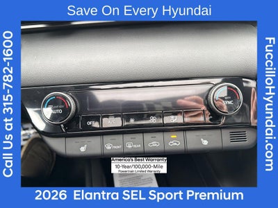 2026 Hyundai ELANTRA SEL Sport Premium
