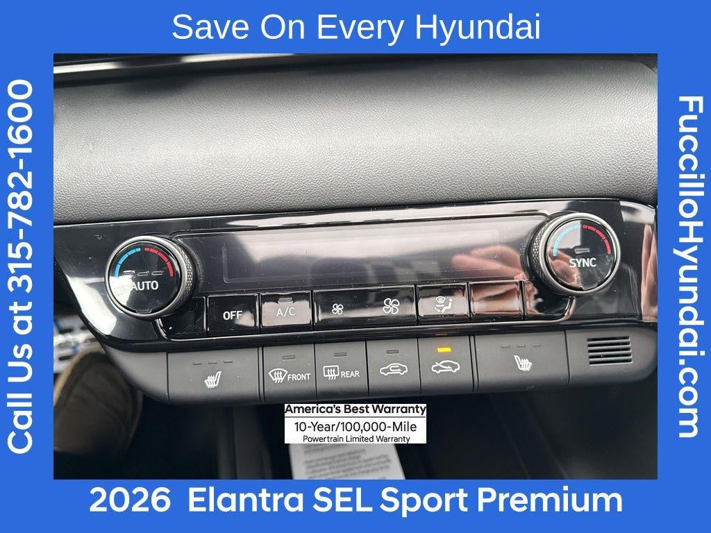 2026 Hyundai ELANTRA SEL Sport Premium